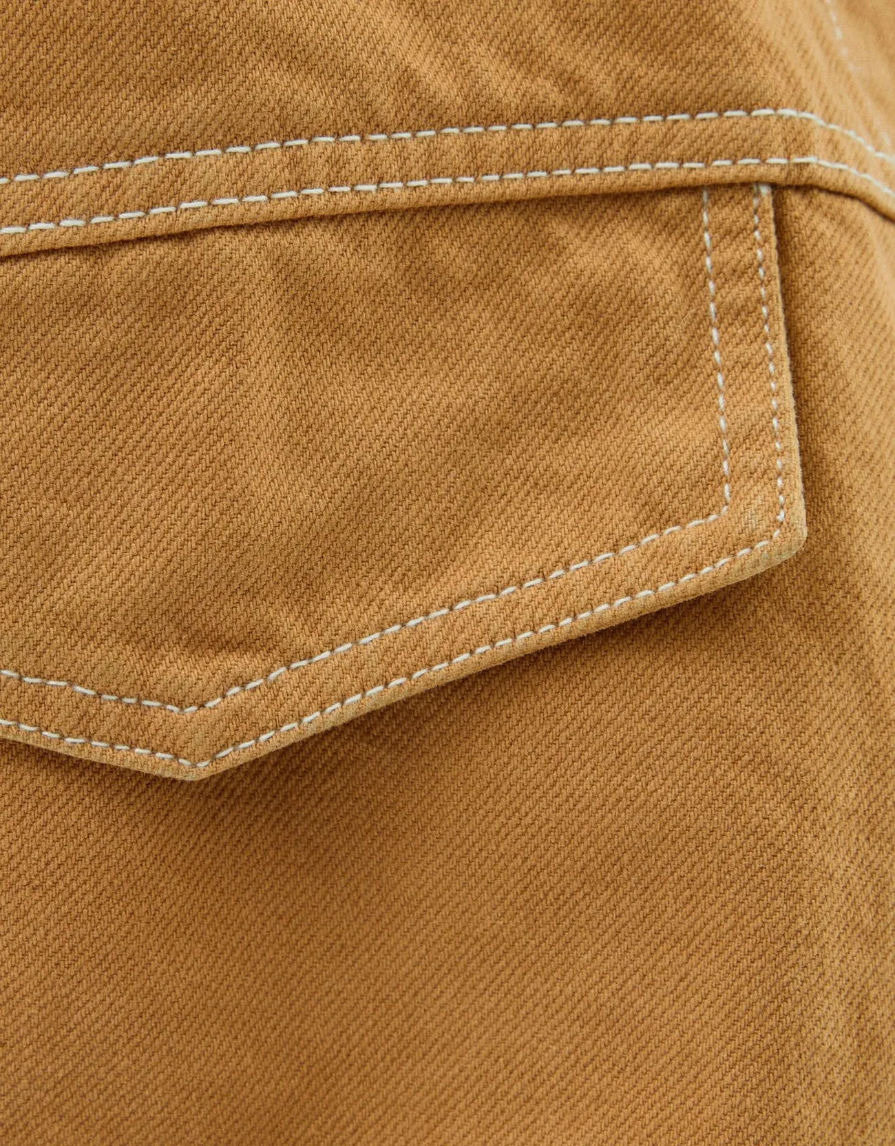 Truckerjacke aus Baumwolle mit Kontrastfarbe